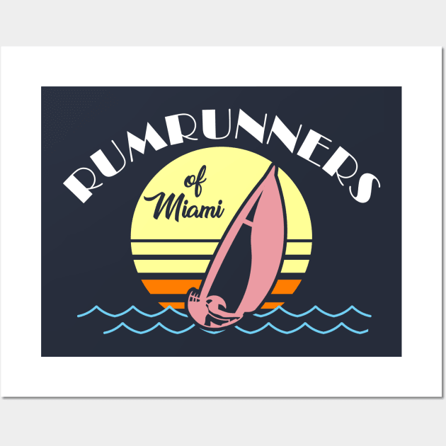 Miami Runners Wall Art by LA Concessions